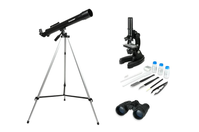 COMBO CELESTRON DE TELESCOPIO - BINOCULAR - MICROSCOPIO REF. 22010